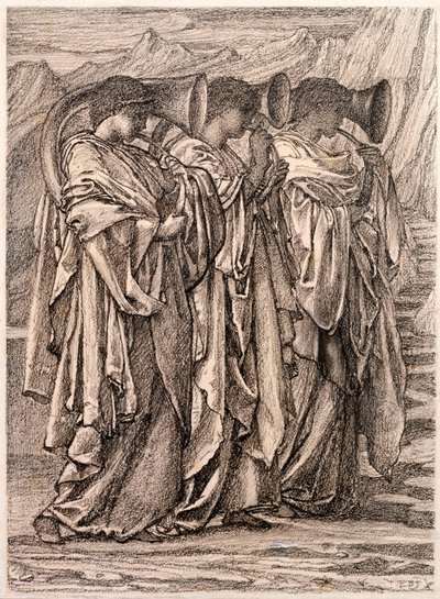 "Vahşi Doğada Meydan Okuma" çalışması, c.1875 by Edward Burne Jones