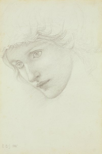 Deniz Kızı Başkanı için Çalışma, 1885 by Edward Burne Jones