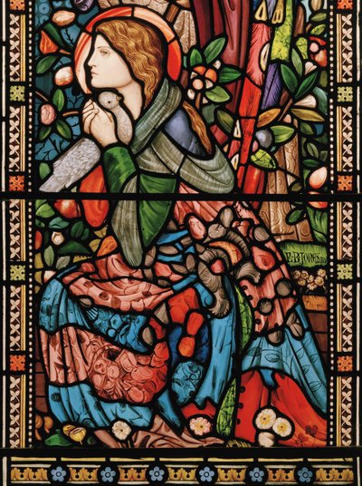 Müjde, c.1860 (vitray) by Edward Burne Jones