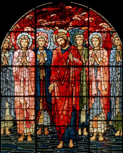 Yükseliş Penceresi, detay, 1885 (vitray) by Edward Burne Jones
