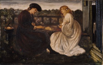 Tavla Oyuncusu, 1862 by Edward Burne Jones