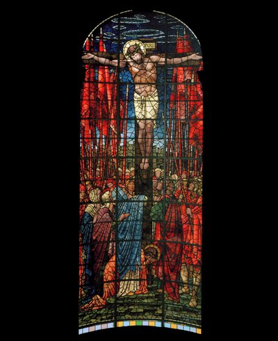 Çarmıha Gerilme Penceresi, 1888 (vitray) by Edward Burne Jones