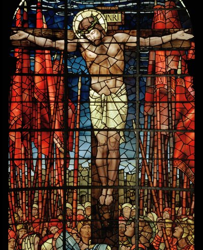 Çarmıha Gerilme Penceresi, detay, 1888 (vitray) by Edward Burne Jones