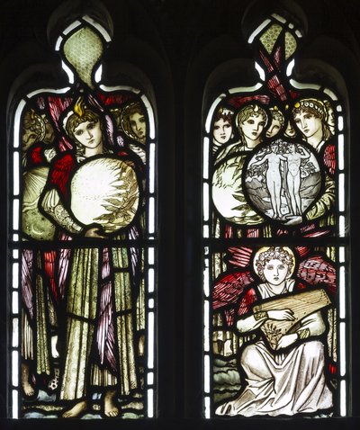 Yaratılış Günleri, 1874 (vitray) by Edward Burne Jones