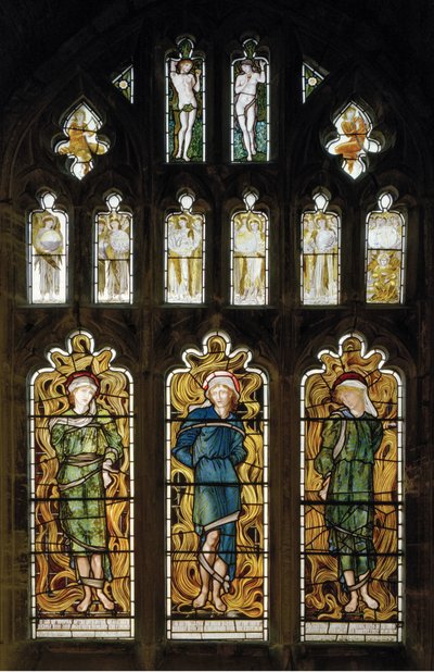 Ateşli Fırın, 1870 (vitray) by Edward Burne Jones
