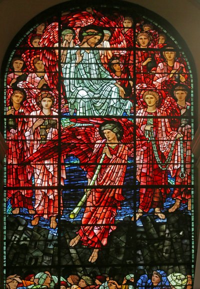 Son Yargı, 1885-1897 (vitray) by Edward Burne Jones