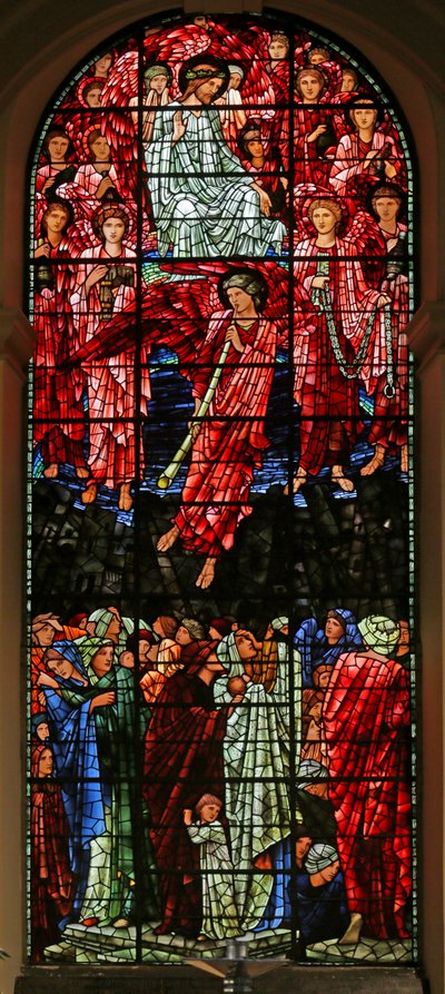 Son Yargı, 1885-1897 (vitray) by Edward Burne Jones