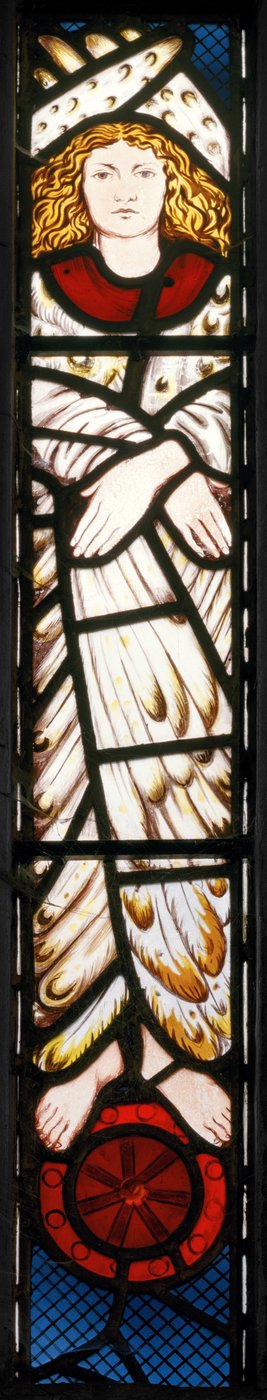 Yeni Kudüs, Melek, detay, 1862-3 (vitray) by Edward Burne Jones