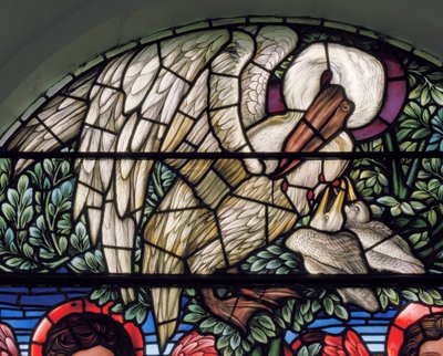 Dindarlığındaki Pelikan by Edward Coley Burne Jones