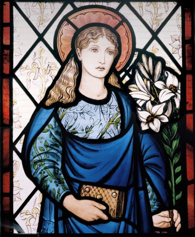 Meryem Ana, 1882 (vitray) by Edward Burne Jones