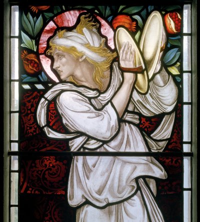 Waterford, St Michael & All Angels, Morris & Co., Edward Burne-Jones, Miriam detayı, 1872 by Edward Burne Jones