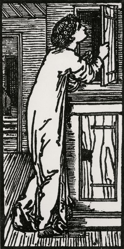 Psyche Dolaba Bakıyor, 1866 by Edward Coley after Burne Jones
