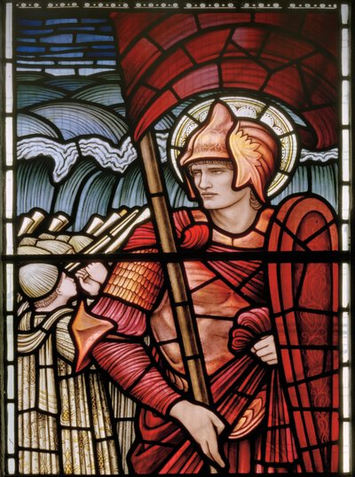 Wilden, All Saints, Morris & Co., Edward Burne-Jones, John Henry Dearle (1859-1932), Joshua, detay, 1902-1914, Louisa, Alfred, The Baldwins, Başbakan, Metodist, Worcestershire, Sanat ve El Sanatları, by Edward Coley and Dearle Burne-Jones