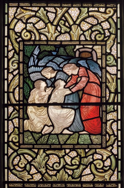 Wilden, All Saints, Morris & Co., Edward Burne-Jones, John Henry Dearle (1859-1932), Reception into Paradise, 1902-1914, Louisa, Alfred, The Baldwins, Başbakan, Metodist, Worcestershire, Sanat ve by Edward Coley and Dearle Burne-Jones