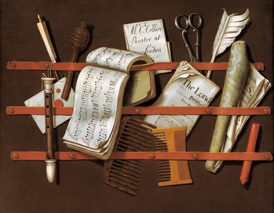 Mektup rafı, yaklaşık 1698 by Edward Collier