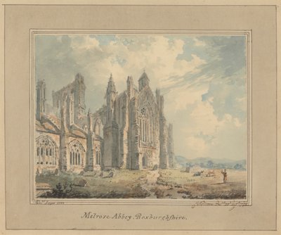Melrose Manastırı, Roxburghshire by Edward Dayes