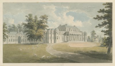 Shugborough Hall: suluboya resim ve [?18. yüzyılın sonları] by Edward Dayes