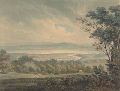 Chepstow yakınlarındaki Severn ve Wye Nehirlerinin Buluşması by Edward Dayes