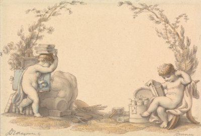 Çizim Alegorisi by Edward Francis Burney