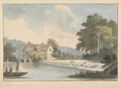 Bathampton Değirmeni by Edward Francis Burney