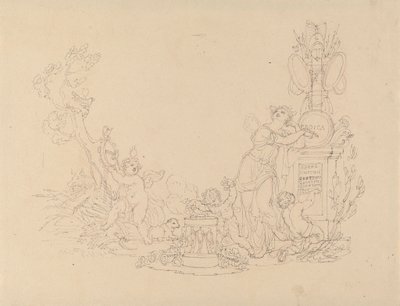 Beethoven'ın Eserlerine İlüstrasyonlar için Tasarımlar by Edward Francis Burney