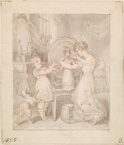 Resim için- The New Doll: Untitled by Edward Francis Burney