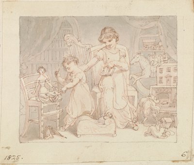The New Doll için İllüstrasyon: İsimsiz by Edward Francis Burney