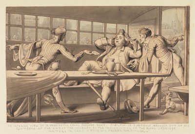 Uxbridge Geçit Teknesinde John Gilpin by Edward Francis Burney