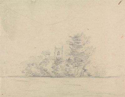 Kilise ile Manzara by Edward Francis Burney