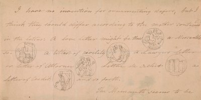 Mühür Desenli Mektup (?) by Edward Francis Burney