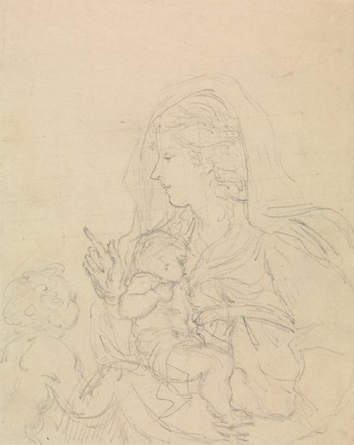 Madonna ve Çocuk by Edward Francis Burney