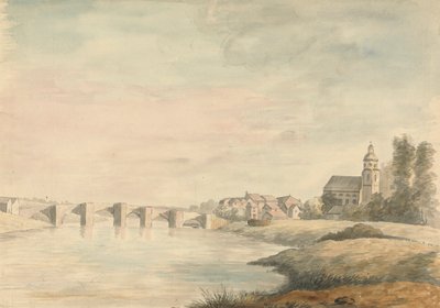 Köprülü Nehir Manzarası by Edward Francis Burney
