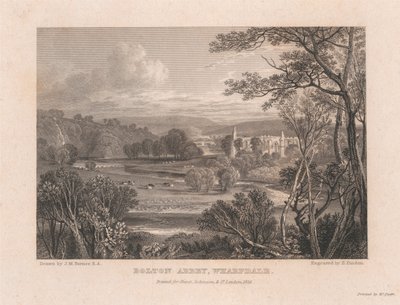 Bolton Manastırı, Wharfdale by Edward Francis Finden
