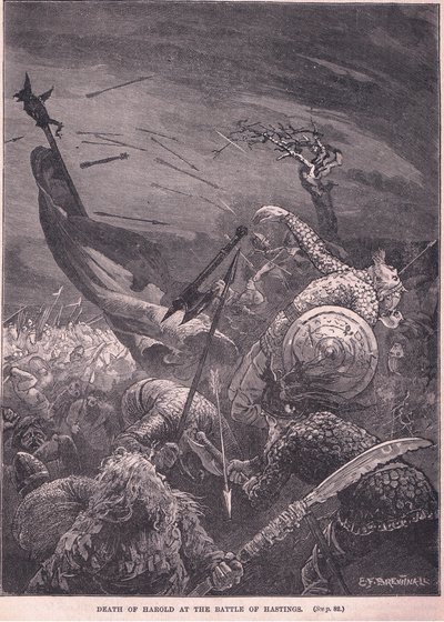 MS 1066 Hastings Savaşı'nda Harold'ın Ölümü by Edward Frederick Brewtnall