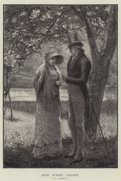 ಅವರ ಮೊದಲ ಕೊಡುಗೆ ಟರ್ಕಿ by Edward Frederick Brewtnall
