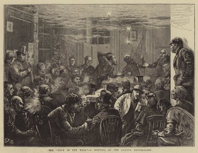 Duvardaki Delik, Londra Cumhuriyetçilerinin Buluşması by Edward Frederick Brewtnall