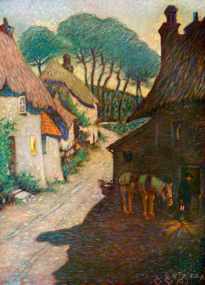 Thurlestone Köyü, Güney Devon, 1924-1926 by Edward Frederick Ertz