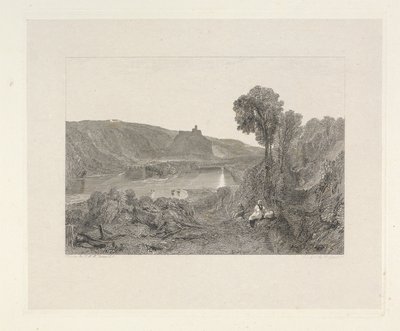 Prudoe Kalesi, Northumberland by Edward Goodall