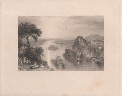 Ganj Nehri üzerindeki Colgong'daki Kayalar by Edward Goodall