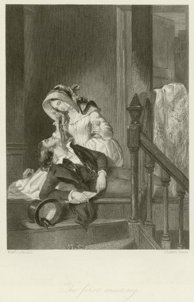 The First Meeting  by Edward Henry Corbould