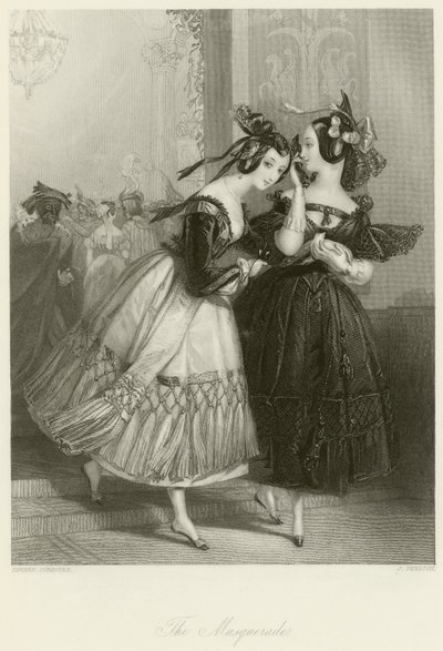 maskeli balo by Edward Henry Corbould