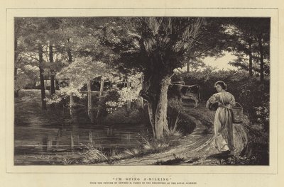 Sağım gravürü gidiyorum by Edward Henry Fahey
