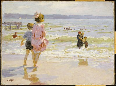 deniz kıyısında by Edward Henry Potthast