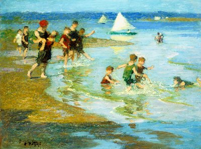Sahilde Oynayan Çocuklar, by Edward Henry Potthast