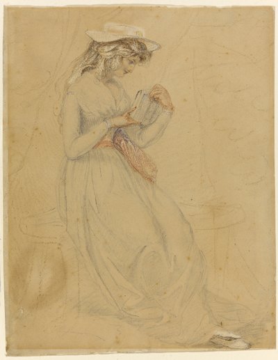 George Washington Jones için İllüstrasyon: Yalvaran Bir Noel Hediyesi, 1903 (kağıt üzerinde kömür, yıkama ve çin beyazı) by Edward Henry Potthast