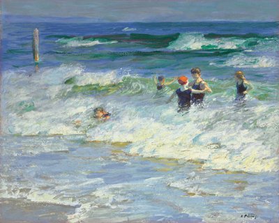 Sörf oynamak by Edward Henry Potthast