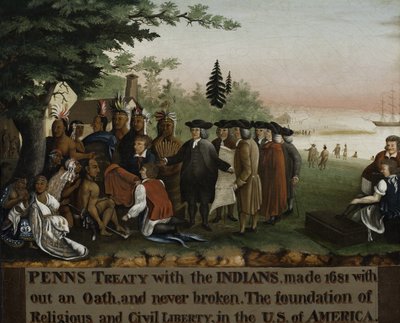 Kızılderililerle Penns Antlaşması, 1840-45 by Edward Hicks