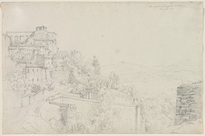 Bulagajo, Perugia'dan Aziz Agostino (Bulagajo tarafından San Agostino, Perugia) by Edward Jakob von Steinle