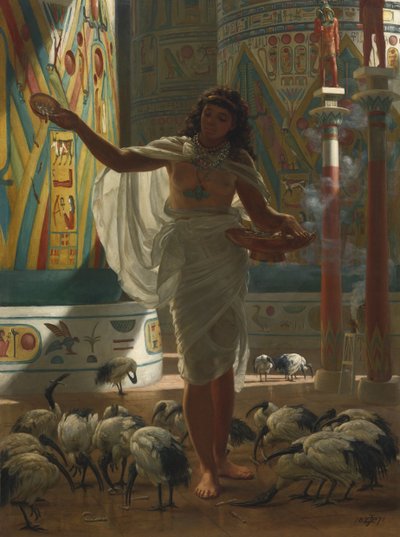 Karnak Salonlarında Kutsal Ibis