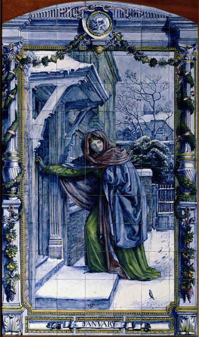 Ocak, Hollanda Mutfağı için bir dizi karo panelden, 1867-8 by Edward John Poynter